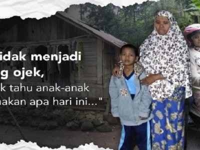 Bantu Ibu Tukang Ojek Berjuang Hidupi Keluarga